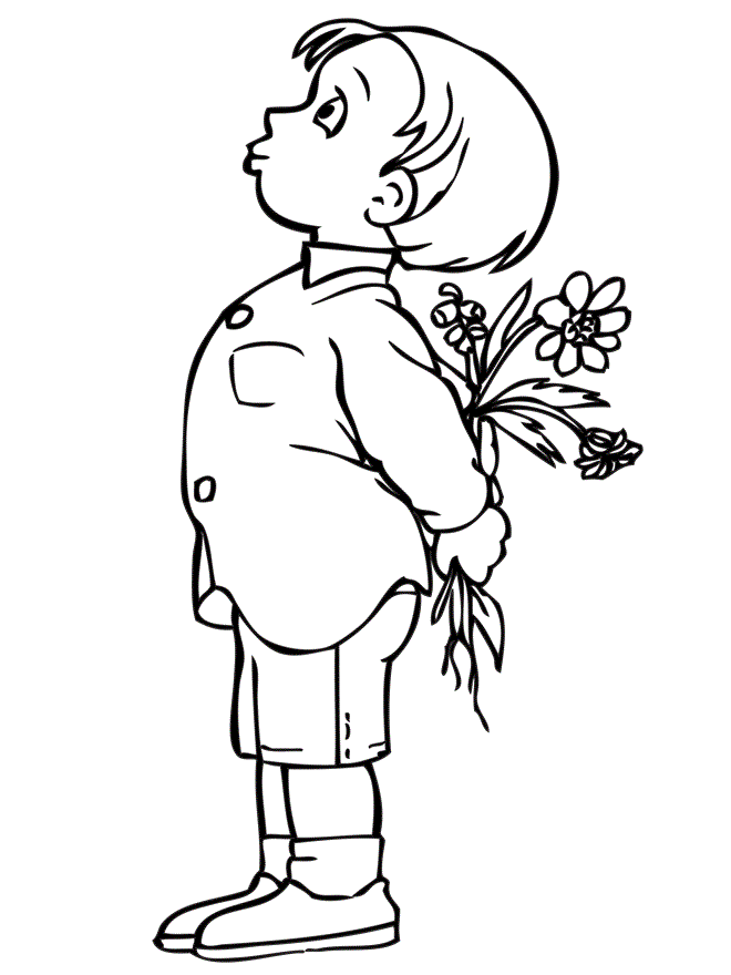 Chłopczyk kolorowanki